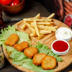 Nuggets de Pollo Con Papas