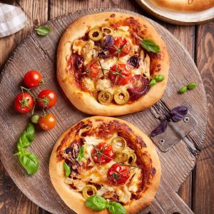 Mini pizzas artesanales